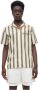 Filling Pieces Resort Shirt Striped Khaki Groen Heren - Thumbnail 1