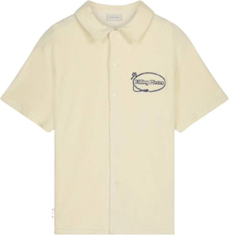 Filling Pieces Shirt met korte mouwen Terry Wit Heren