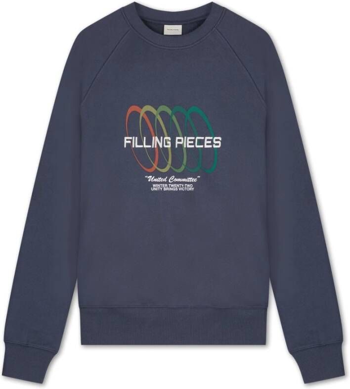 Filling Pieces Sweatshirt Olumpic Rings Mood Blauw Unisex
