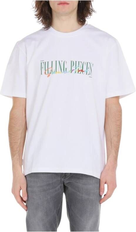 Filling Pieces T-shirt met afdrukken White Heren