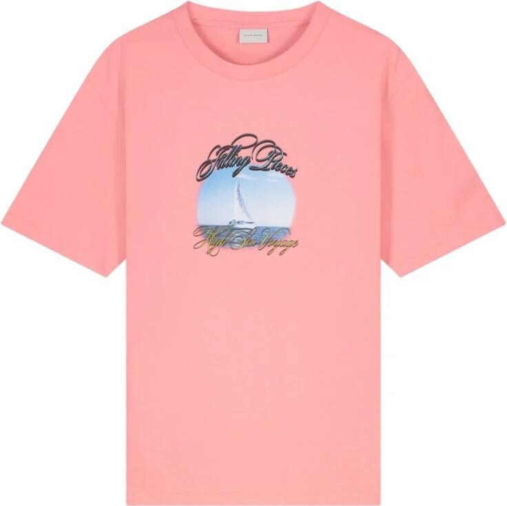 Filling Pieces T-Shirt High Sea Voyage Strawberry Ice Pink Heren