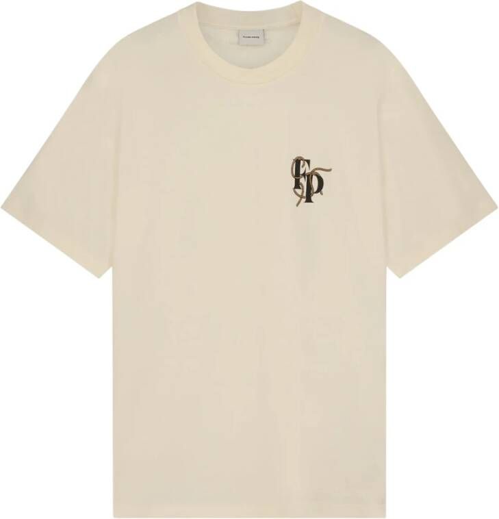 Filling Pieces T-Shirt FP Rope Off White Wit Heren