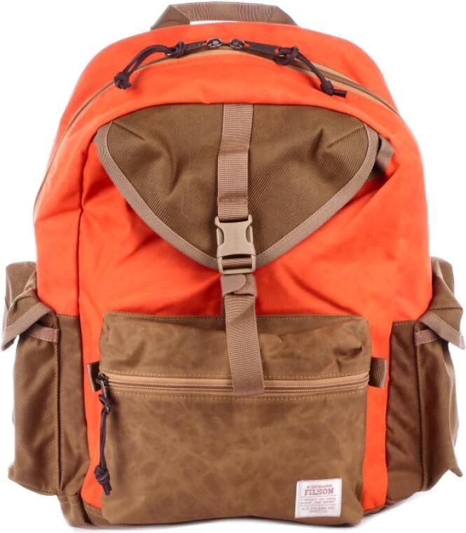 Filson Logo Voorkant Verstelbare Banden Ritssluiting Red Heren