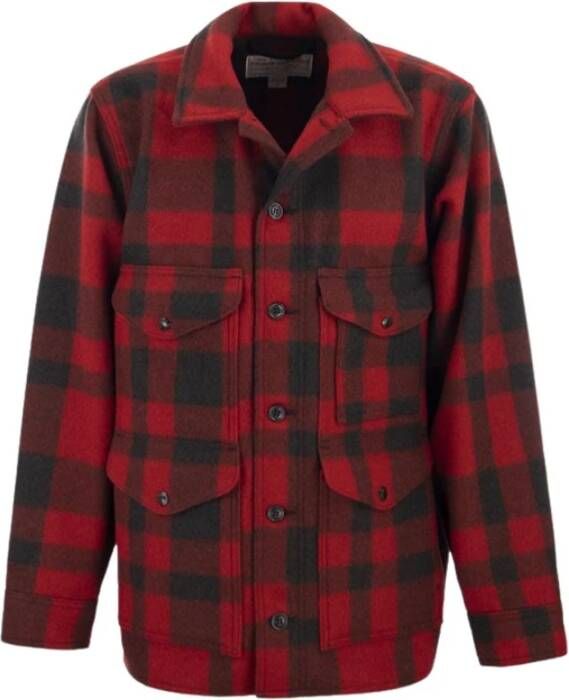 Filson Geruite wollen cruiser Rood Heren