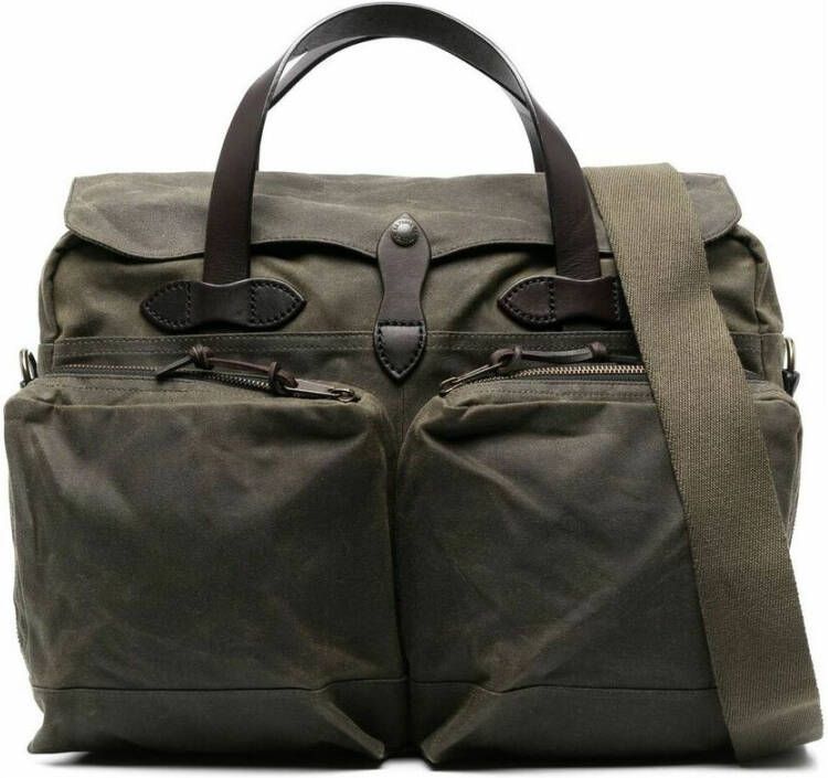 Filson Tin Cloth Briefcase Green Dames
