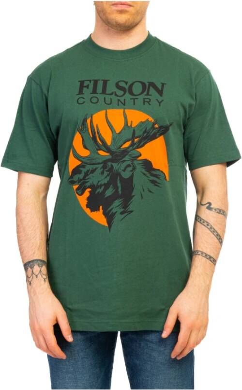 Filson T-Shirts Groen Heren