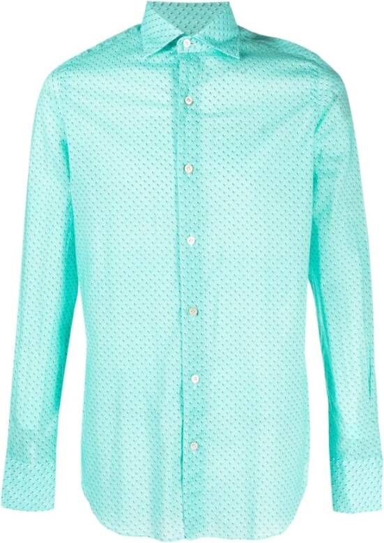 Finamore Blouses & Overhemd Groen Heren