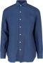 Finamore Casual Shirts Blauw Heren - Thumbnail 1