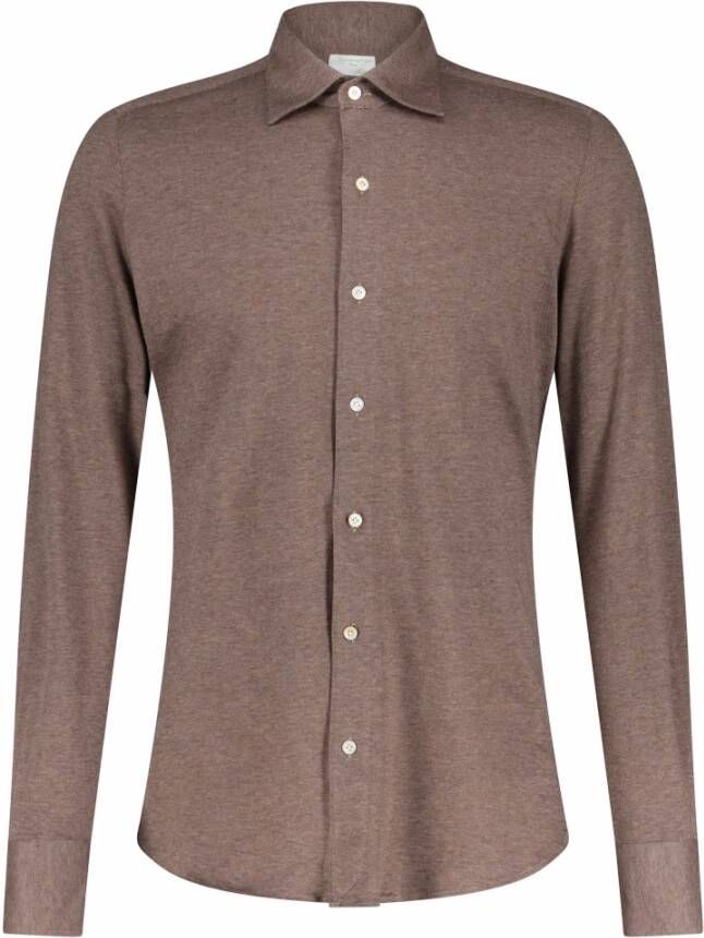 Finamore Casual Shirts Bruin Heren