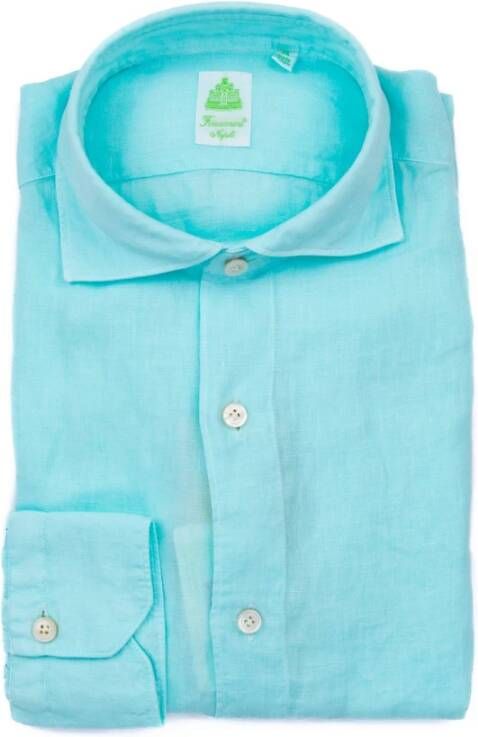 Finamore Formal Shirts Blauw Heren
