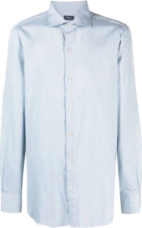 Finamore Formal Shirts Blauw Heren