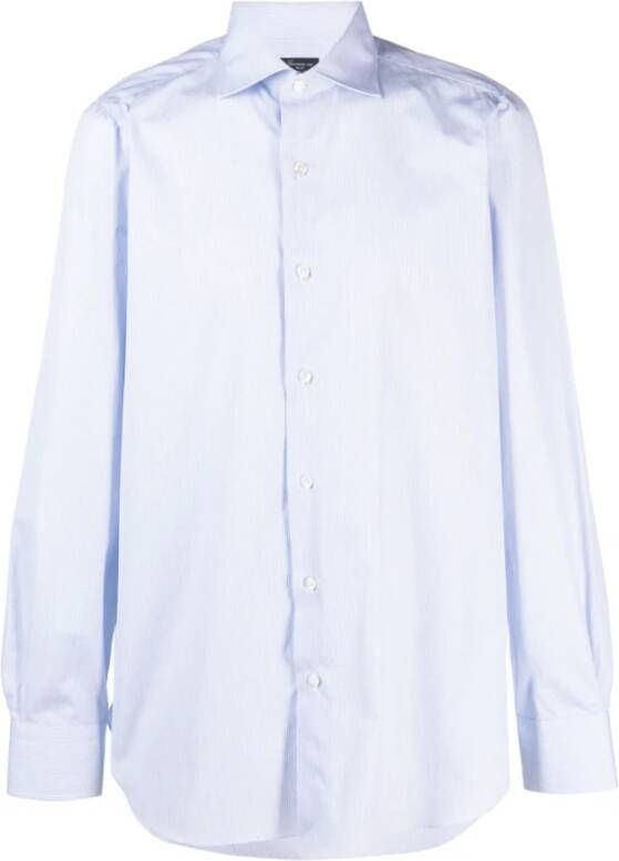 Finamore Formal Shirts Blauw Heren