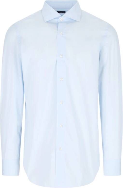 Finamore Tokyo Luigi Casual Overhemd Blue Heren