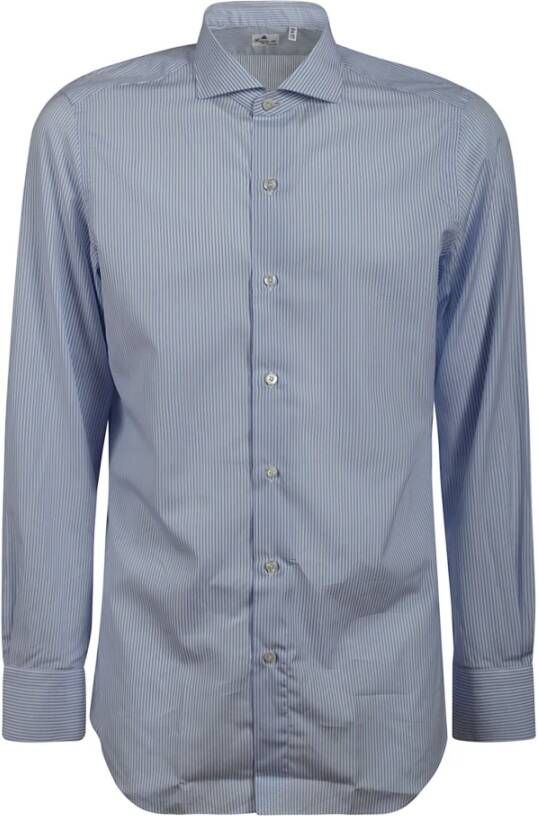 Finamore Formal Shirts Blauw Heren