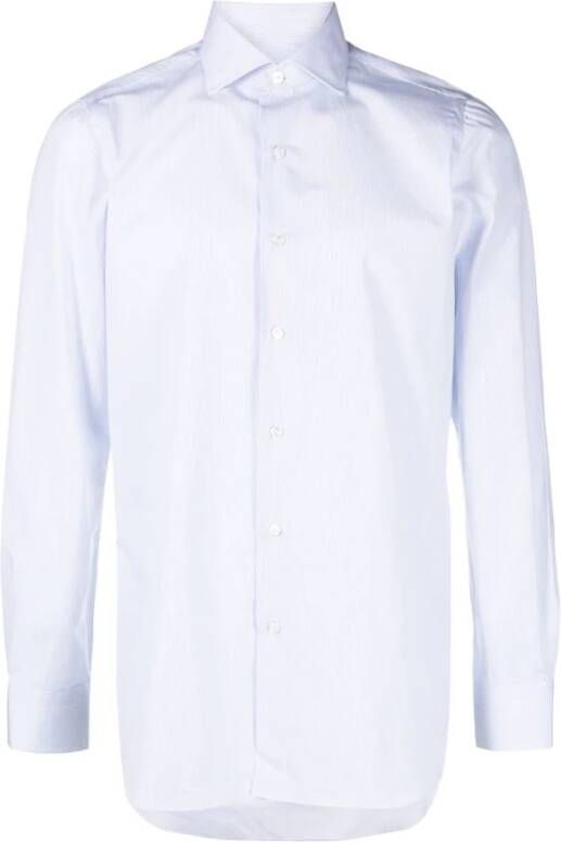 Finamore Formal Shirts Blauw Heren