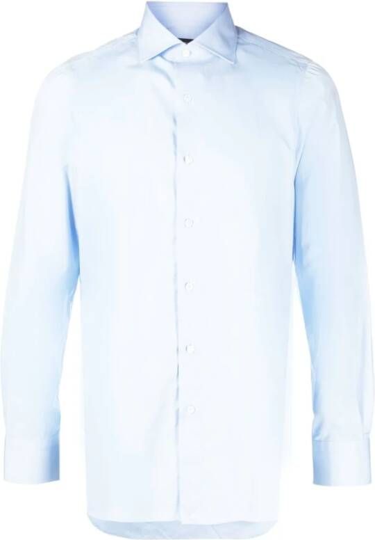 Finamore Formal Shirts Blauw Heren