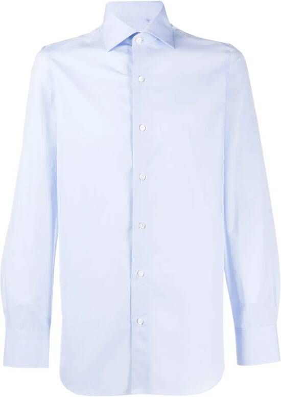 Finamore Formal Shirts Blauw Heren