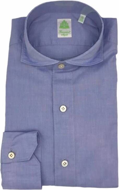 Finamore Formele Overhemd Purple Heren