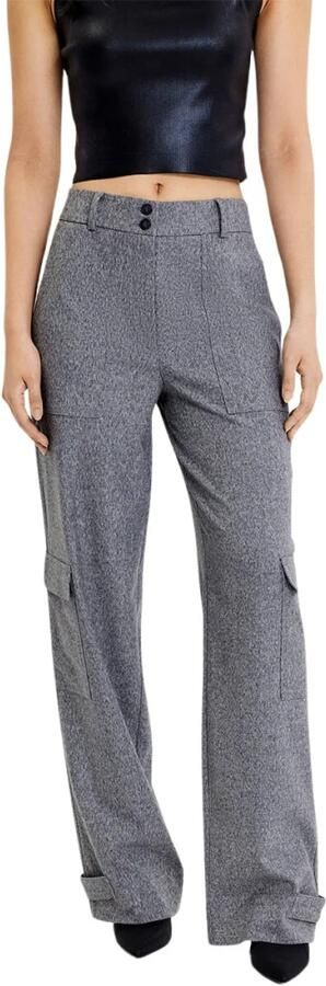 Fiveunits Cargo Strap Broek Pepper Melange Gray Dames - Foto 3