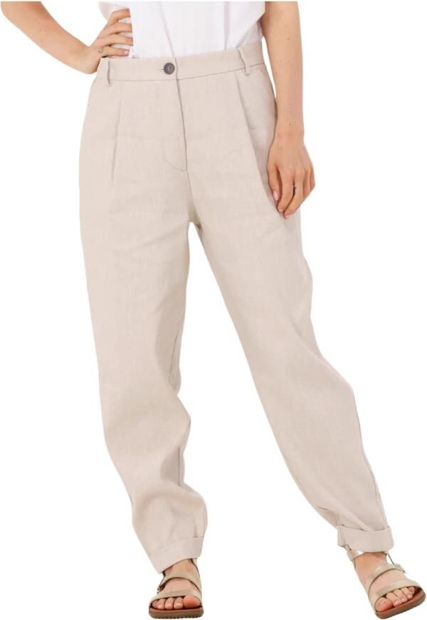 Fiveunits Flatterende Straight Fit Broek Beige Dames - Foto 4