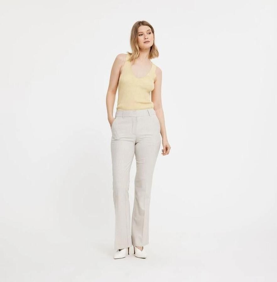 Fiveunits Sand Melange Stijlvolle Broek Gray Dames - Foto 7