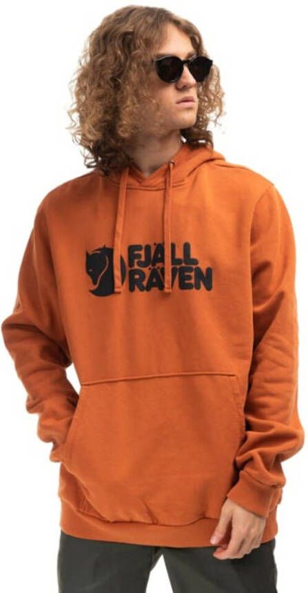 Fjällräven Heren Hoodie Regular Fit Baksteen Rood Orange Heren