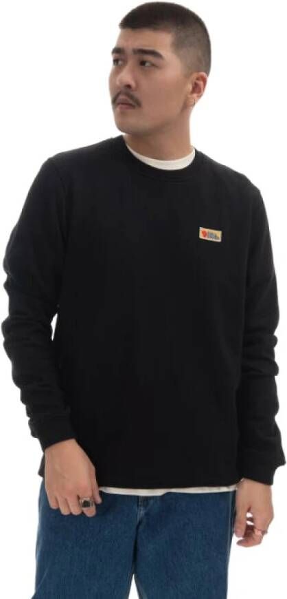 Fjällräven Heren Sweatshirt Regular Fit Zwart Black Heren