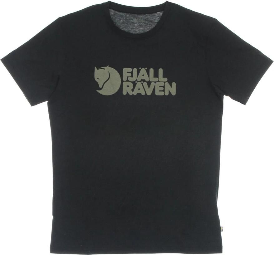 Fjällräven Zwart Logo T-shirt voor Mannen Black Heren - Foto 2