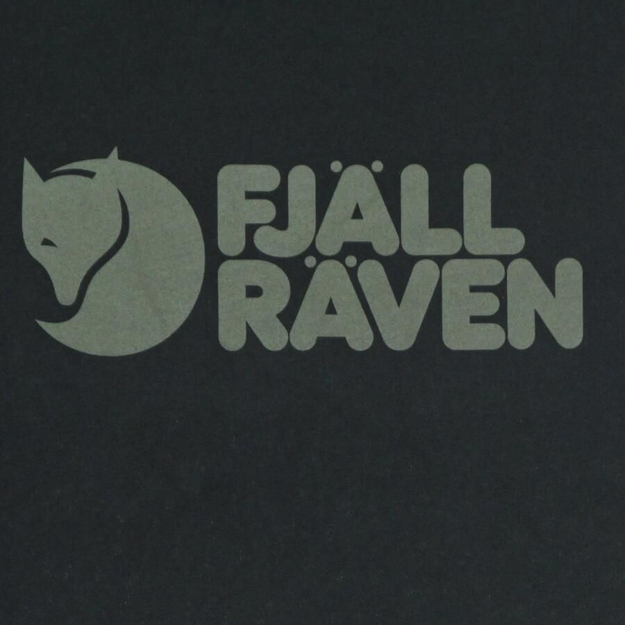 Fjällräven Zwart Logo T-shirt voor Mannen Black Heren