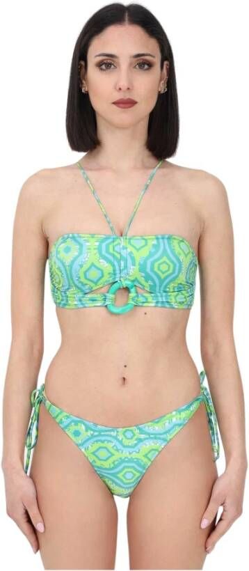 F**k Bikini 2-Delig Set Green Dames