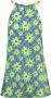 F**k Gestreepte Crepe Korte Jurk Green Dames - Thumbnail 1