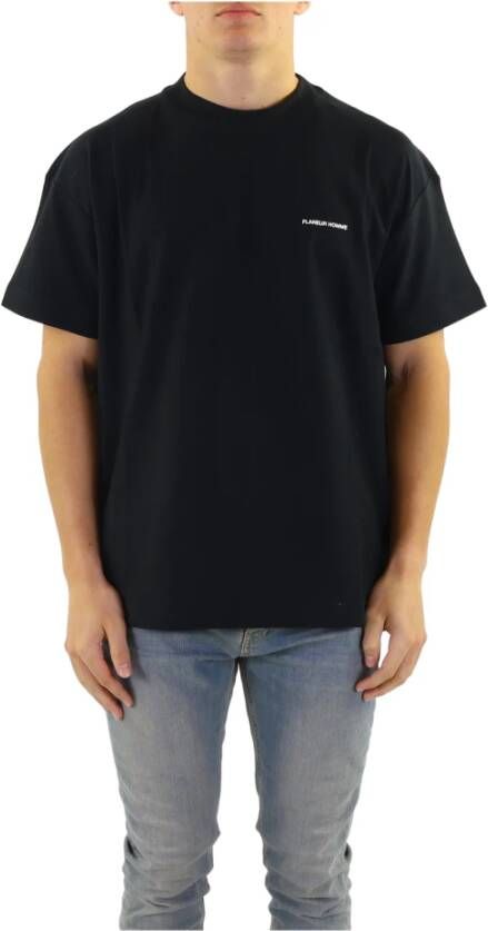 Flaneur Homme Essential T-Shir Zwart Heren