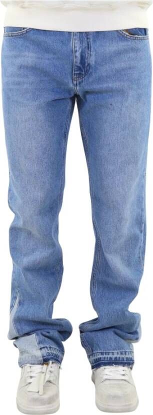 Flaneur Homme Flared Straight Jeans Blauw Heren