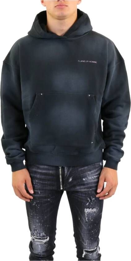 Flaneur Homme Hoodies Zwart Heren