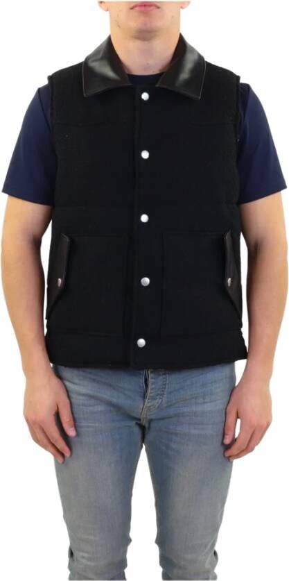 Flaneur Homme Heren Padded Gilet Black Heren