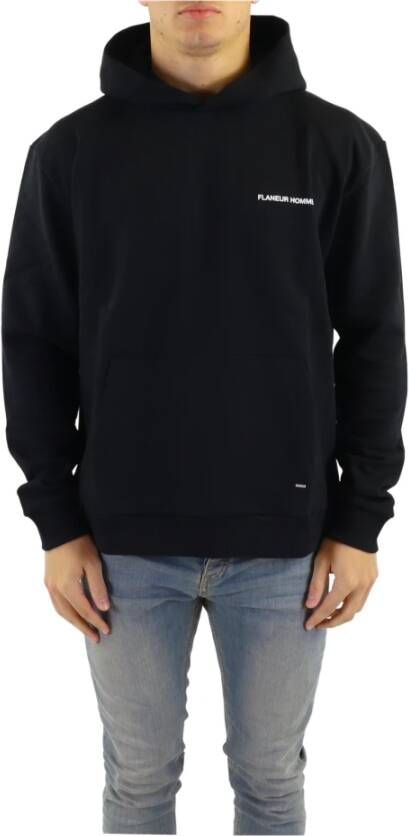 Flaneur Homme Peace Hoodie Zwart Heren