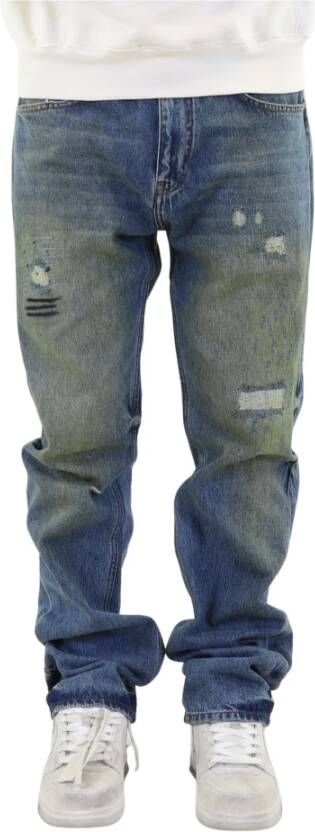 Flaneur Homme Straight Jeans Blauw Heren
