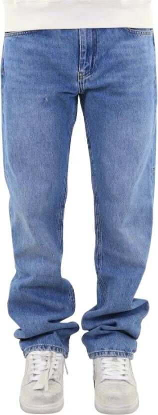 Flaneur Homme Straight Jeans Blauw Heren