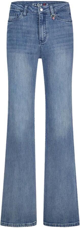 Florez high waist flared jeans medium blue denim