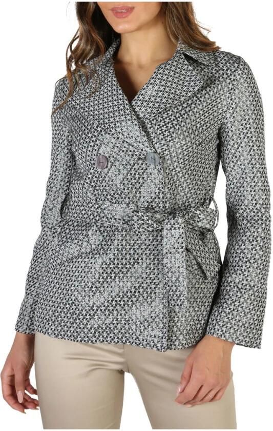 Fontana Milano 1915 Kim Damesjas Knoopsluiting Lange Mouwen Gray Dames