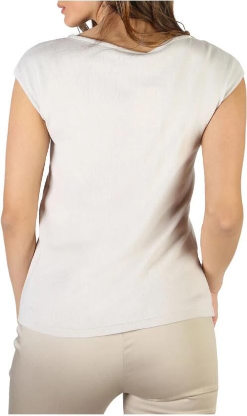 Fontana Milano 1915 Mouwloze Katoenen Jersey Monochrome Top Gray Dames - Foto 3