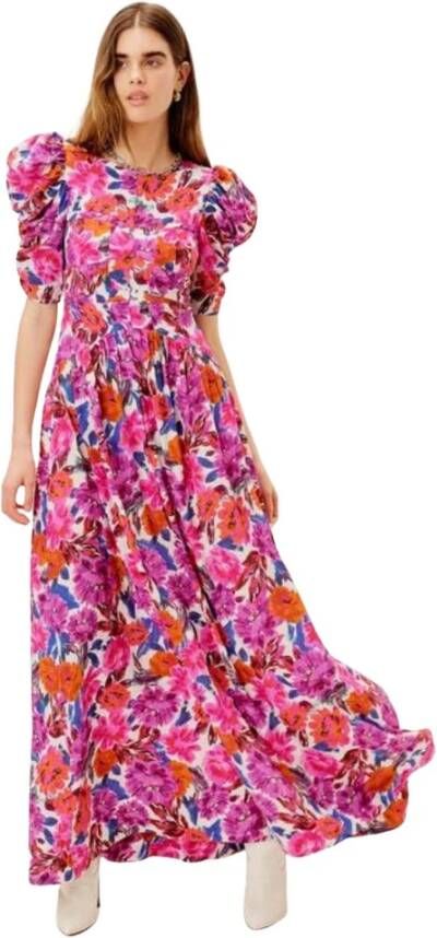 For Love & Lemons Bloemrijke jurk Roze Dames