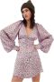 For Love & Lemons Korte jurken Purple Dames - Thumbnail 1
