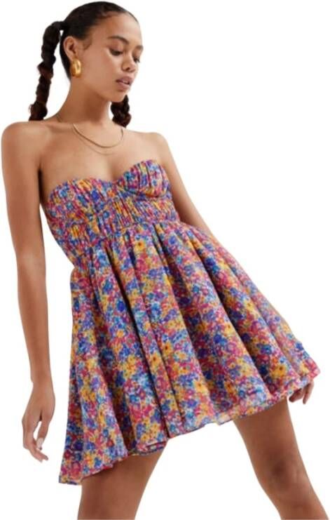 For Love & Lemons Mini mouwloze sasha -jurk Roze Dames