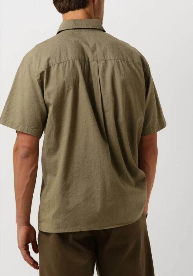 FORÉT Forét Heren Overhemden Serene Linen Ss Shirt Groen - Foto 5