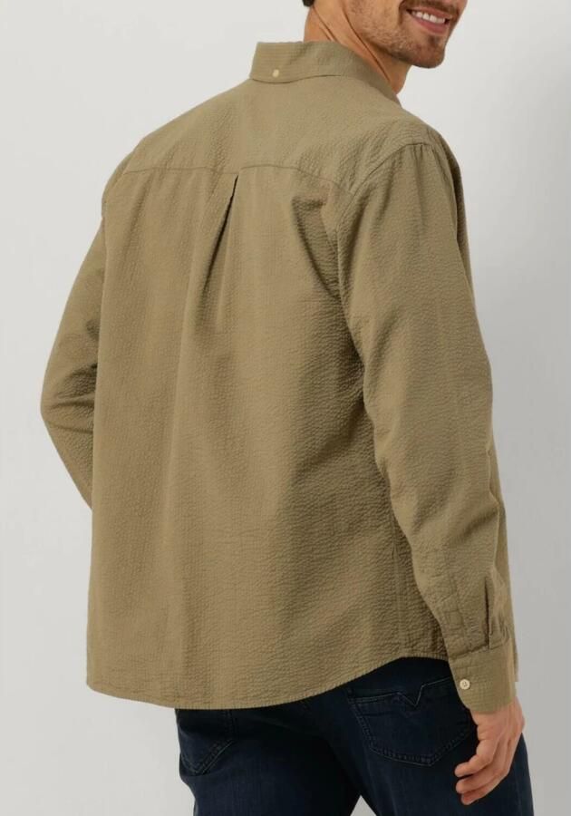 FORÉT Forét Heren Overshirts Bush Seersucker Shirt Olijf - Foto 2