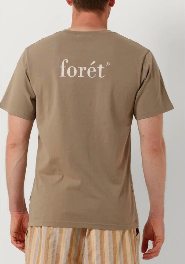 FORÉT Forét Heren Polo's & T-shirts Still T-shirt Taupe - Foto 2