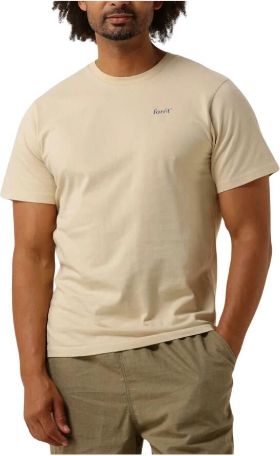 FORÉT Forét Heren Polo's & T-shirts Still T-shirt Zand - Foto 3