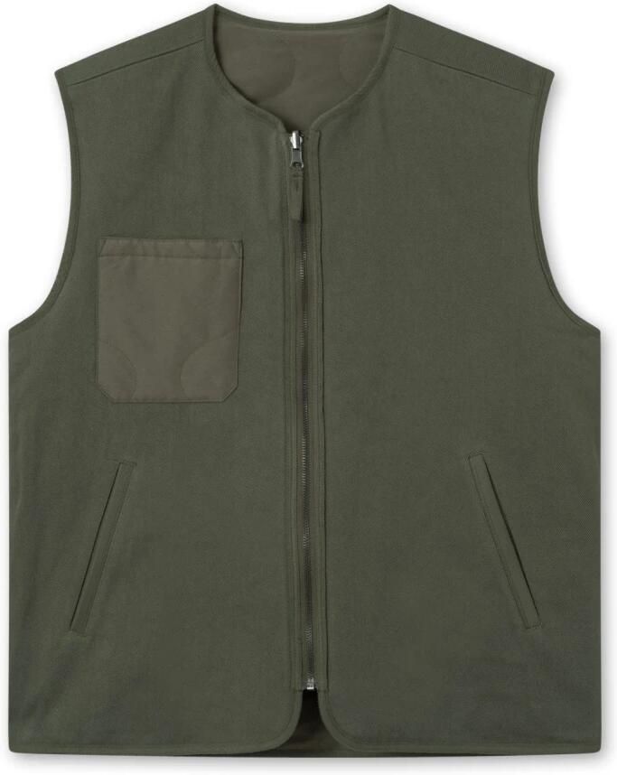 Forét Omkeerbaar Gewatteerd Vest Green Heren - Foto 7