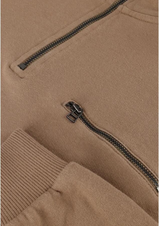 FORÉT Forét Heren Truien & Vesten Log Half Zip Sweatshirt Taupe